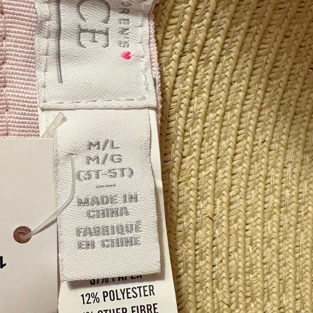The Children's Place Toddler Girl Cat Straw Sun Hat - Size M/L (3-5T) NWT - Picture 5 of 9